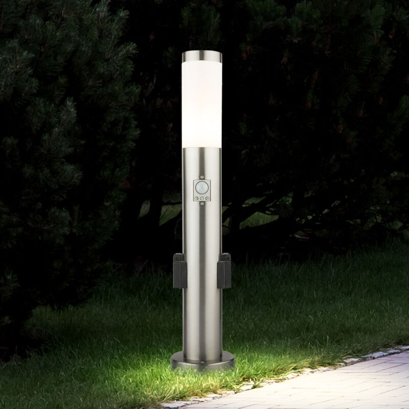 foto del prodotto prese per lampade da esterno faretti rilevatore di movimento percorso da giardino picchetto da terra spina lampada acciaio inossidabile