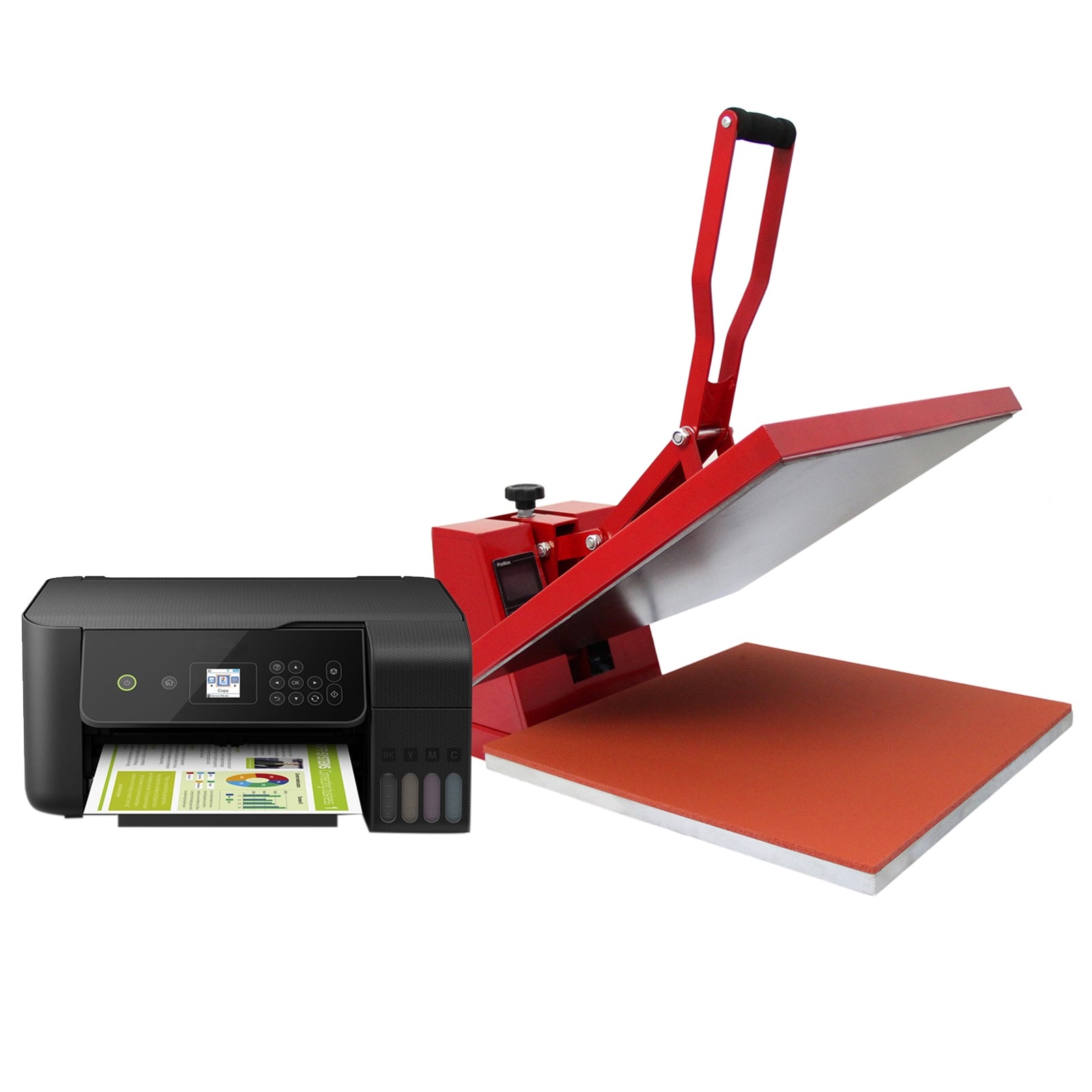 foto del prodotto pressa a caldo per magliette 50cm x 50cm per stampa a sublimazione amp stampante
