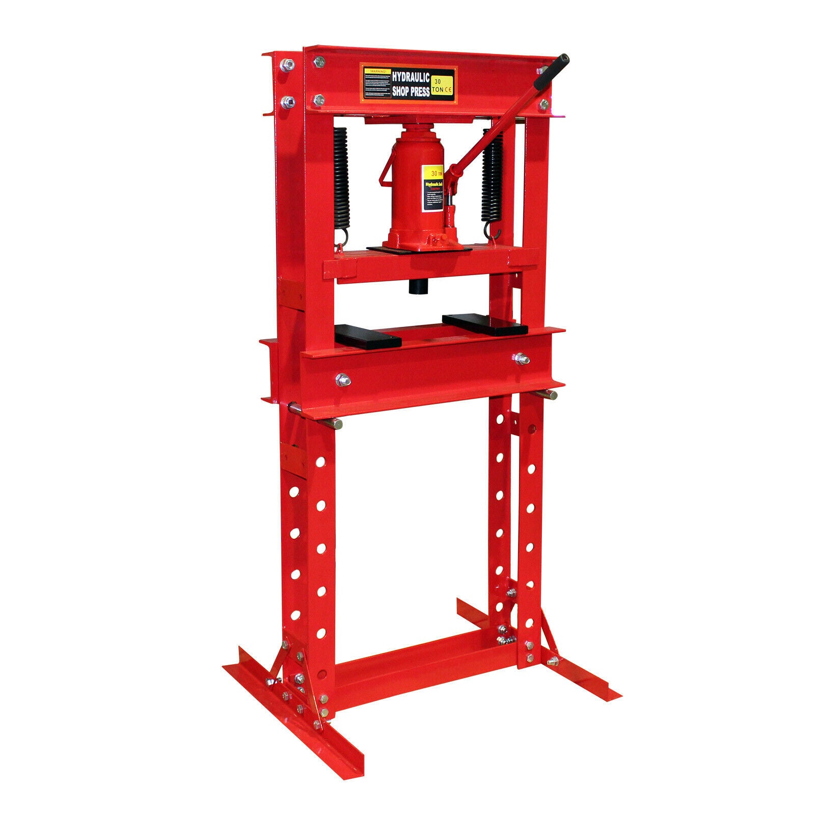 foto del prodotto pressa idraulica da officina pressa telaio pressa 30 ton pressa piega deforma rossa 16 0000574