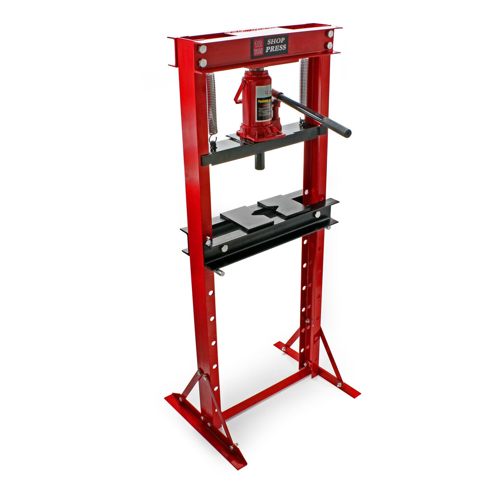 foto del prodotto pressa idraulica pressa da officina pressa a telaio 12 ton pressa a cremagliera rossa 16 0000571