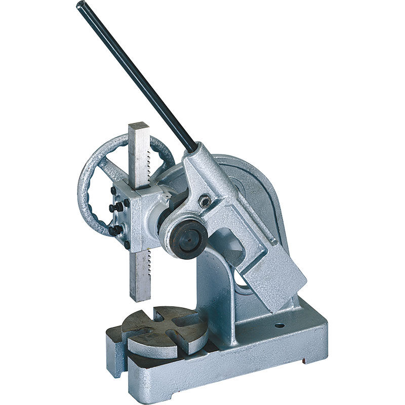 foto del prodotto pressa manuale da banco a cremagliera fervi p029 2 con tavola girevole estraibile forza 15000n