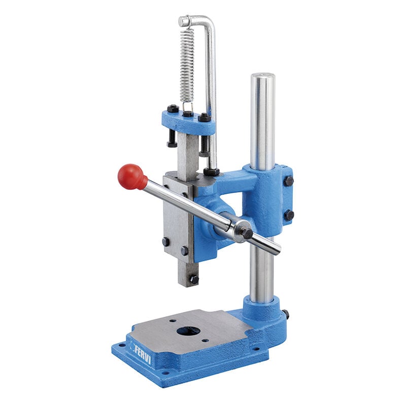 foto del prodotto pressa manuale da banco fervi p028 07 con molla di ritorno forza 1500n