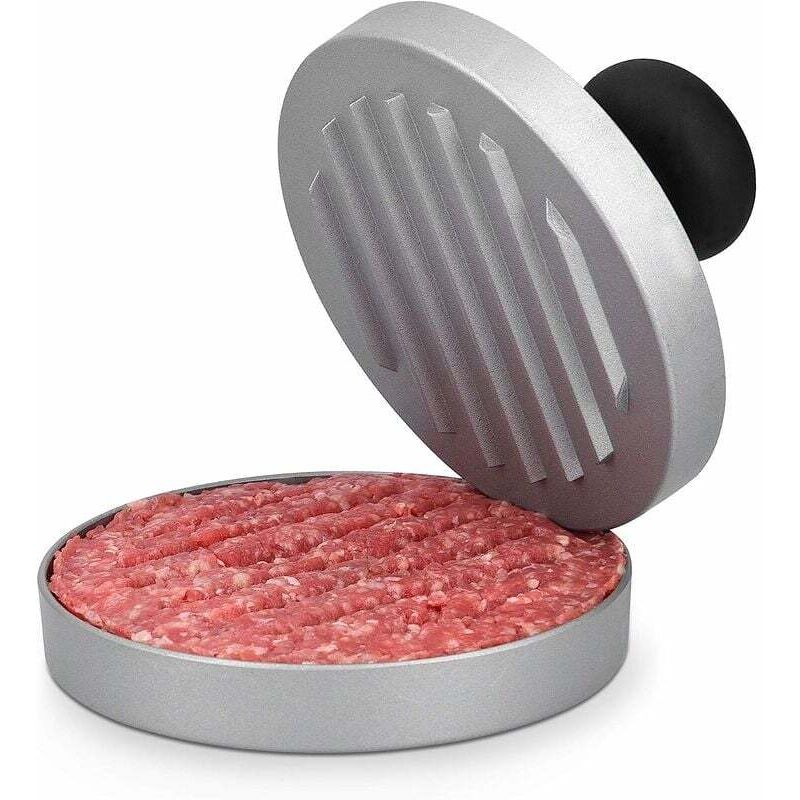 foto del prodotto pressa per hamburger pressa per carne macinata da 12 cm pressa per hamburger per la cottura di carne macinata base rimovibile griglia per