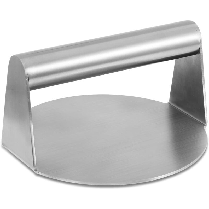 foto del prodotto pressa per hamburger, pressa per carne resistente da 5,51 pollici, pressa per hamburger antiaderente in acciaio inossidabile, versione aggiornata,