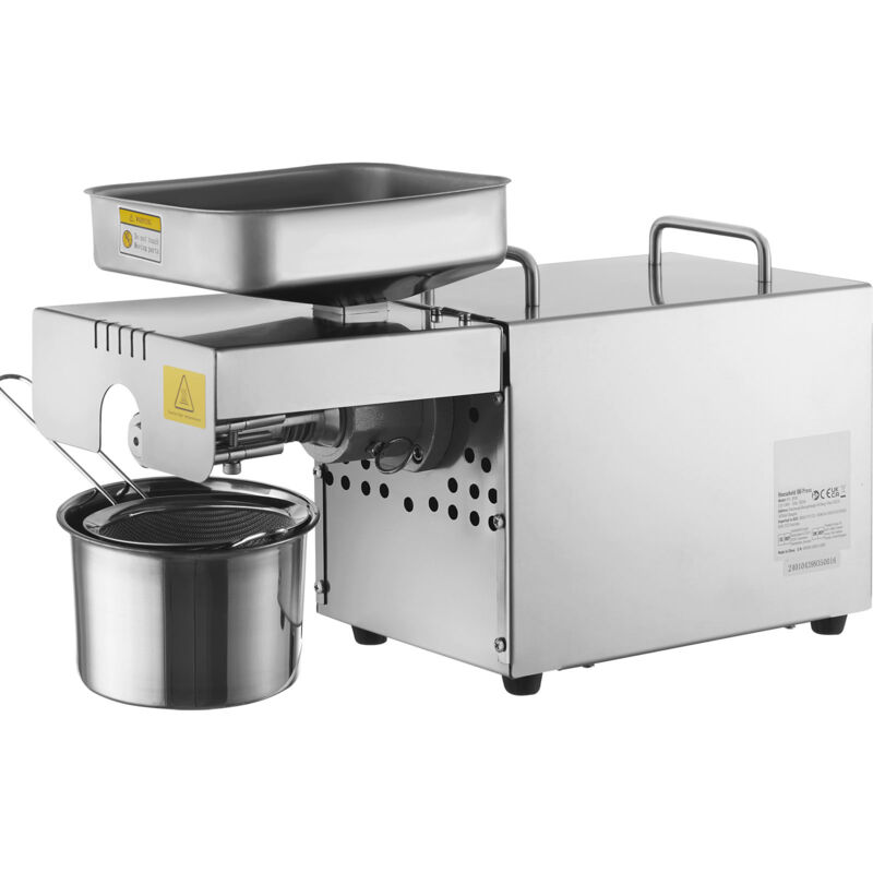 foto del prodotto pressa per olio elettrica, estrattore per olio in acciaio inossidabile da 700 w, temperatura costante 140 , macchina per estrazione dellolio per