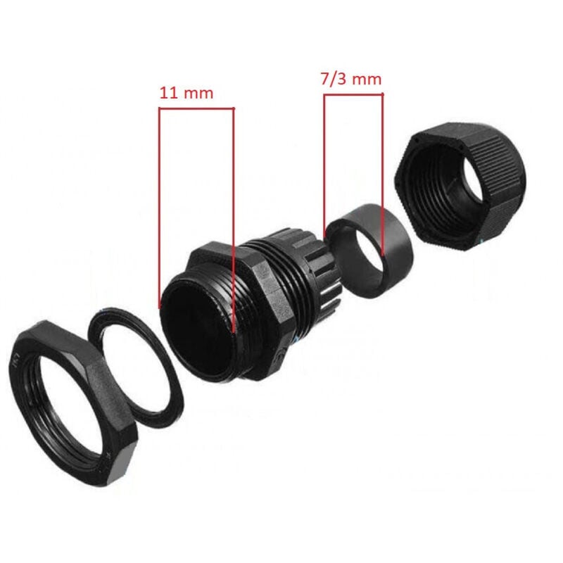 foto del prodotto pressacavo filettato ip68 diverse misure m12