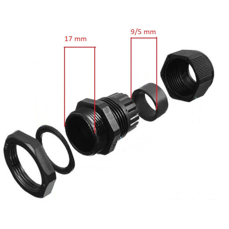 foto del prodotto pressacavo filettato ip68 diverse misure m18