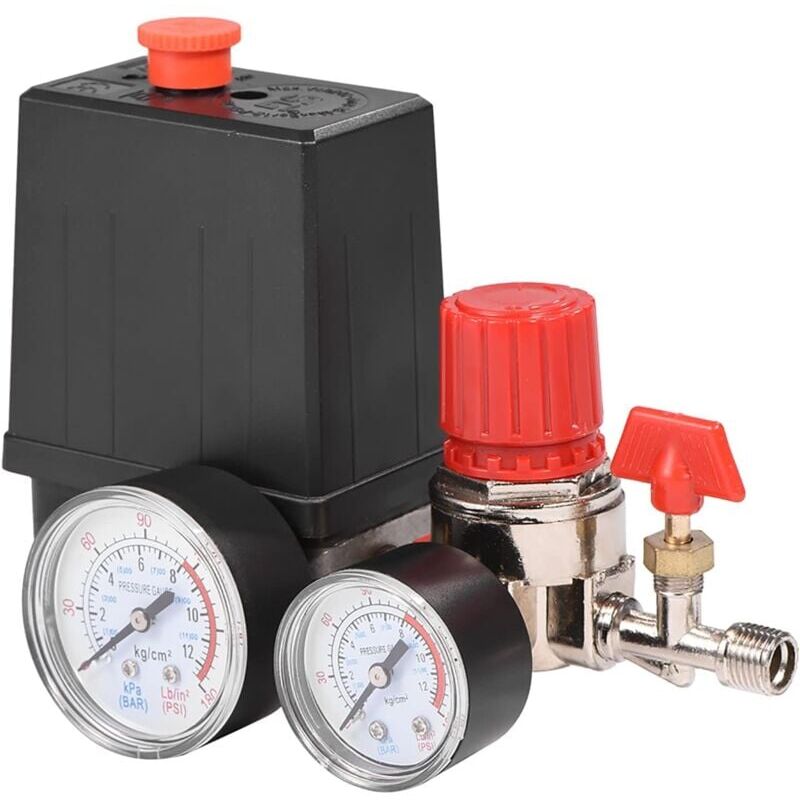 foto del prodotto pressostat compresseur d air, compresseur d air 12 bar, pression du pressostat avec manom tres pour r gulateur de soupape de commande de commutateur