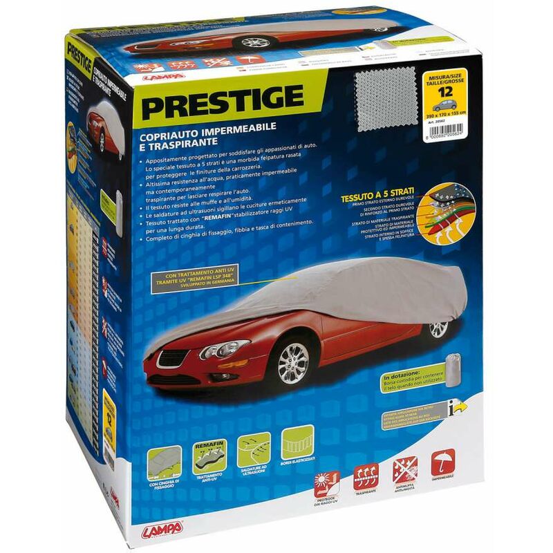 foto del prodotto prestige, copriauto 12 cm 155x170x390