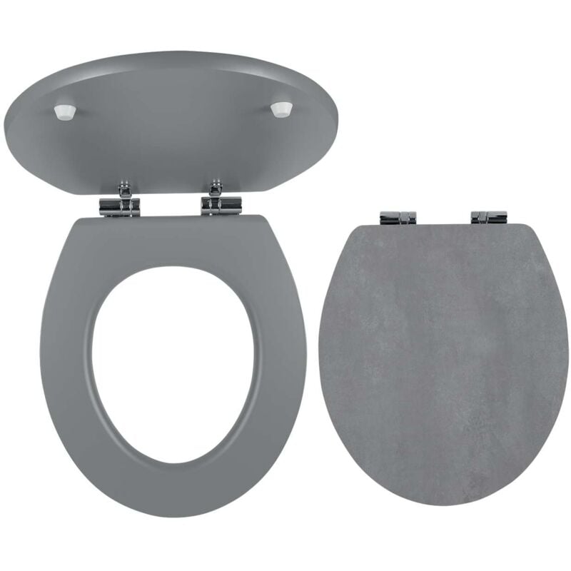 foto del prodotto prestige sedile per wc, mdf, softclose, grigio cemento wc softstone2 novaservis