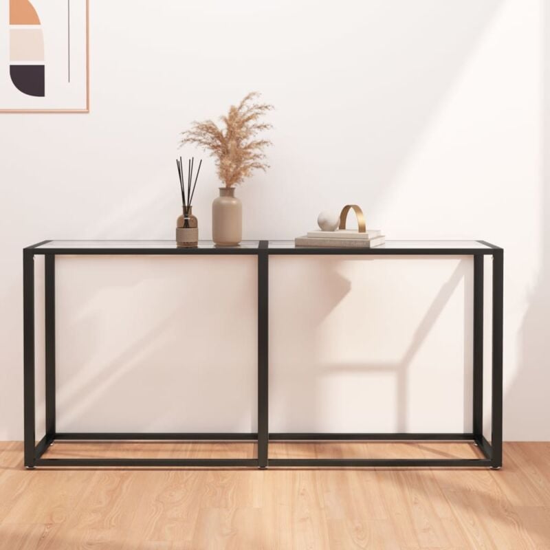 foto del prodotto prestigiosa consolle 160x35x75 5 cm in vetro temperato vari colori colore trasparente