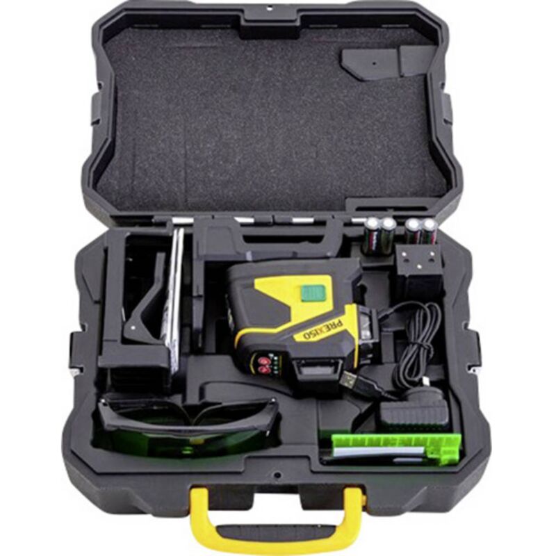 foto del prodotto prexiso plc3 360g laser a linee a 360 laser verde, incl. laser a 360 , batteria inclusa, custodia inclusa raggio di az
