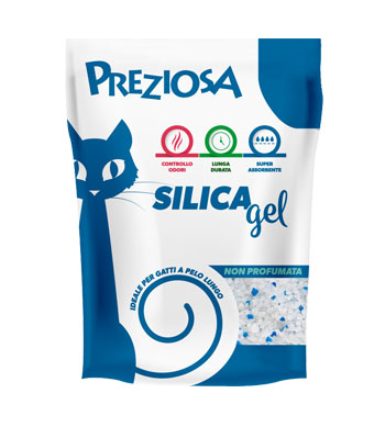 foto del prodotto preziosa gatto lettiera igienica silica gel non profumata 2,25 kg