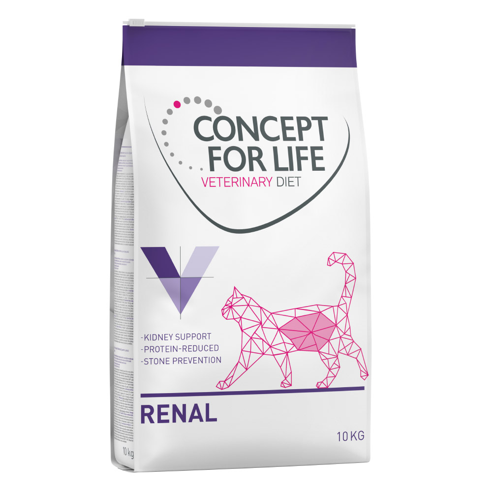 foto del prodotto prezzo speciale 10 kg concept for life veterinary diet crocchette per gatto renal