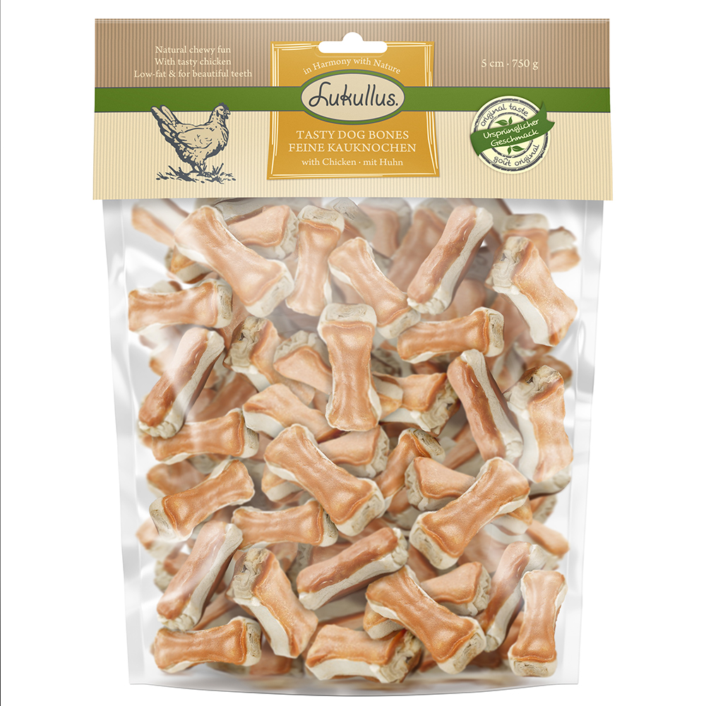 foto del prodotto prezzo speciale 750 g lukullus ossi big pack ossi pollo 5 cm 