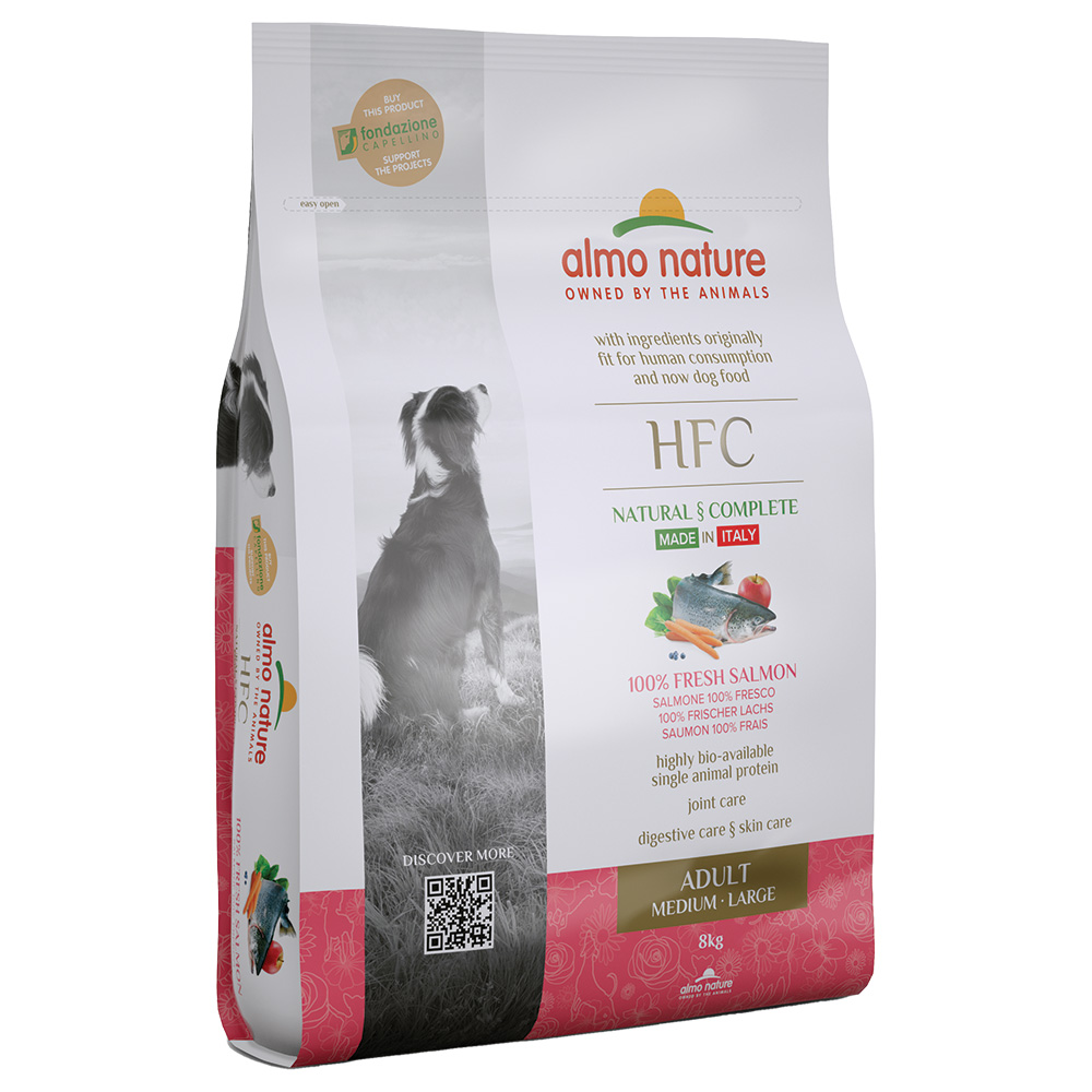 foto del prodotto prezzo speciale 8 kg almo nature hfc m l crocchette per cani salmone