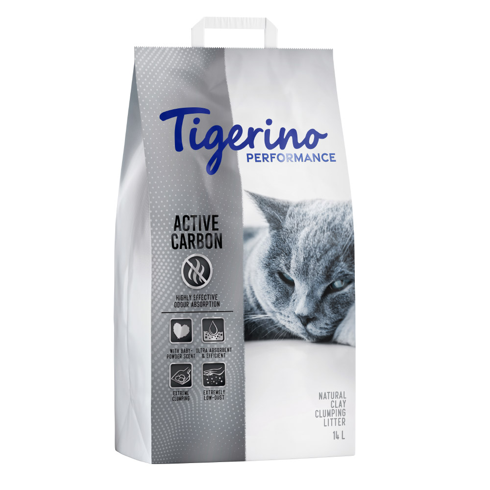 foto del prodotto prezzo speciale lettiera tigerino special care 14 kg 12 kg special care active carbon 14 kg