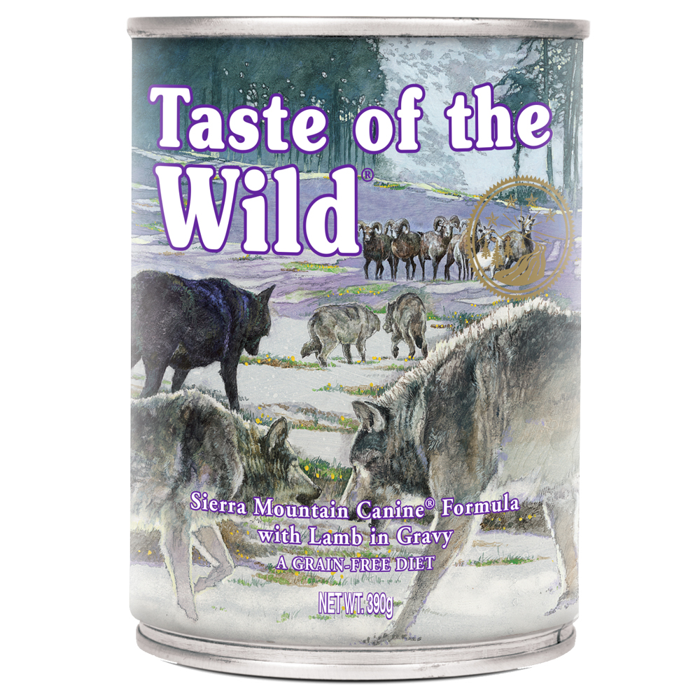 foto del prodotto prezzo speciale taste of the wild 390 g alimento umido per cani 390 g sierra mountain