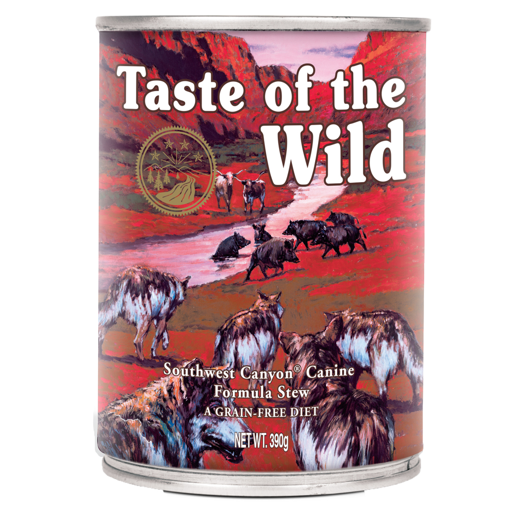 foto del prodotto prezzo speciale taste of the wild 390 g alimento umido per cani 390 g southwest canyon
