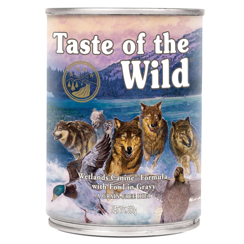 foto del prodotto prezzo speciale taste of the wild 390 g alimento umido per cani 390 g wetlands