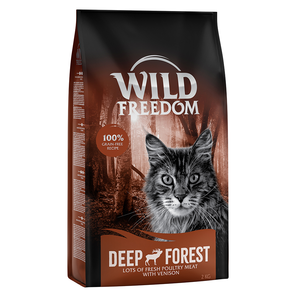 foto del prodotto prezzo speciale wild freedom 2 kg crocchette senza cereali per gatti adult deep forest cervo