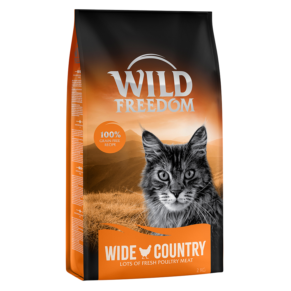 foto del prodotto prezzo speciale wild freedom 2 kg crocchette senza cereali per gatti adult wide country pollame