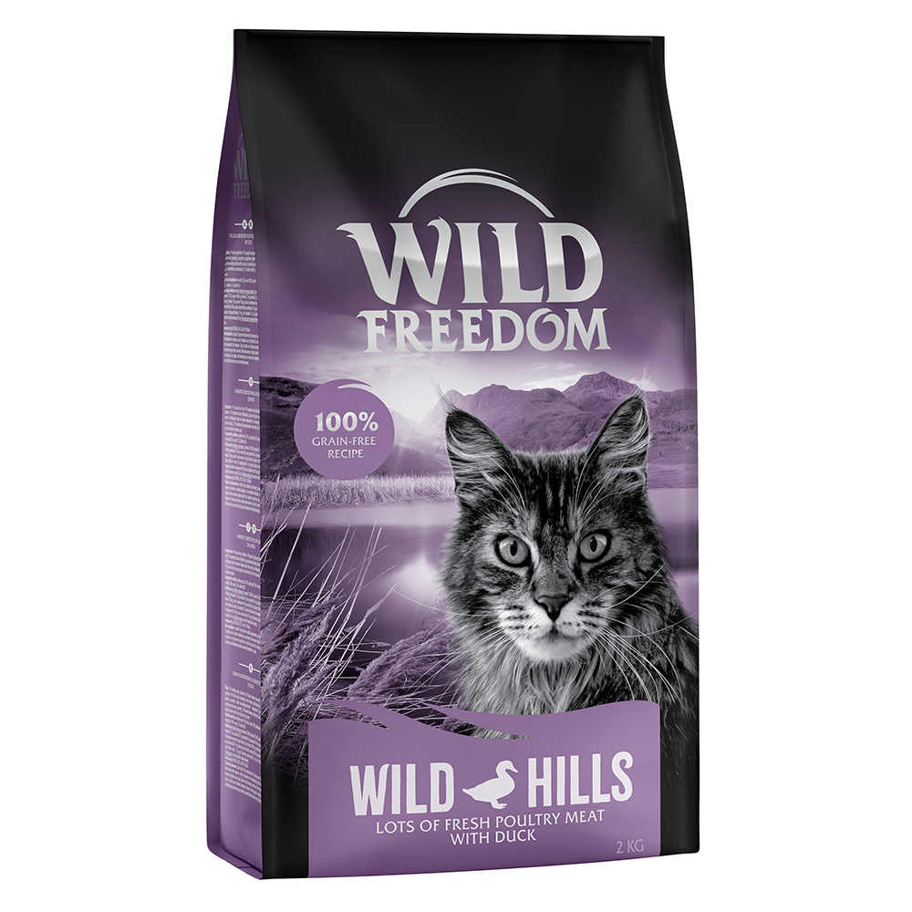 foto del prodotto prezzo speciale wild freedom 2 kg crocchette senza cereali per gatti adult wild hills anatra