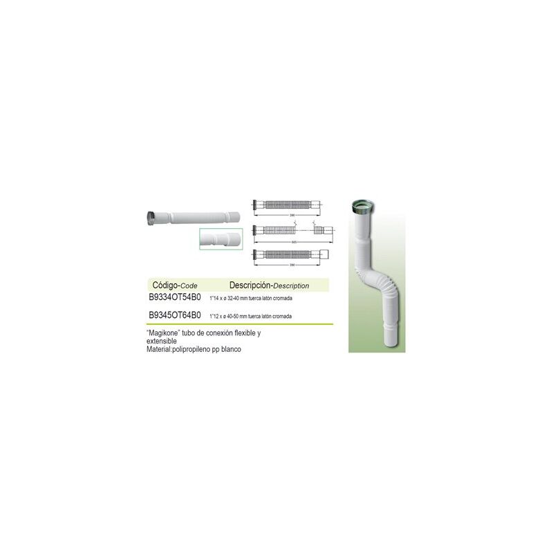 foto del prodotto prhie tubo flessibile 1 1 4x32 40 con dado magikone 35003