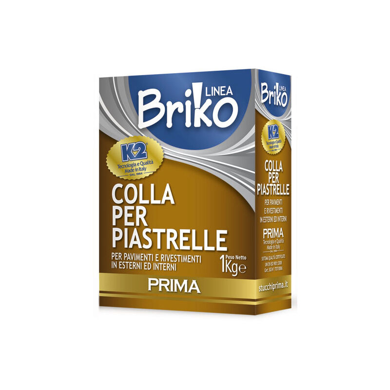 foto del prodotto prima linea briko colla piastrelle extra da kg. 1