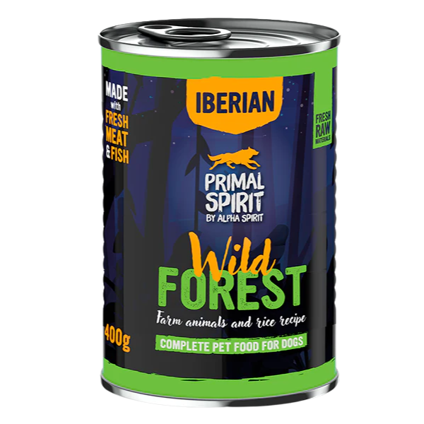 foto del prodotto primal spirit by alpha spirit adult dog alimento umido completo 400 gr wild forest confezione da 6 pezzi cibo umido per cani 1 ordine scegli lo sconto bzr5 bzr20 200 punti fedelt 