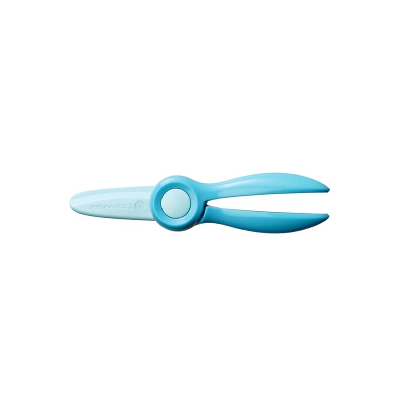 foto del prodotto prime forbici per bambini dai 2 anni lame in plastica blu fiskars