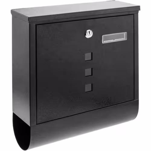 immagine 0 del prodotto primematik cassetta delle lettere e riviste rotolate. casella postale e posta metallico da parete in nero