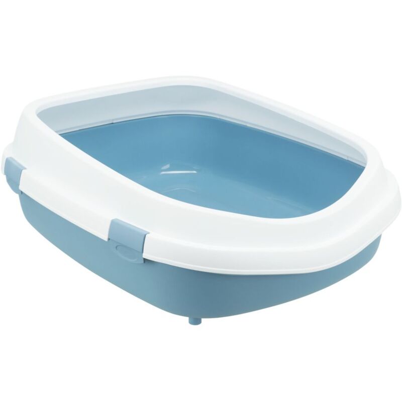 foto del prodotto primo xxl cassetta igienica con cornice 56×25×71cm: blu/bianco