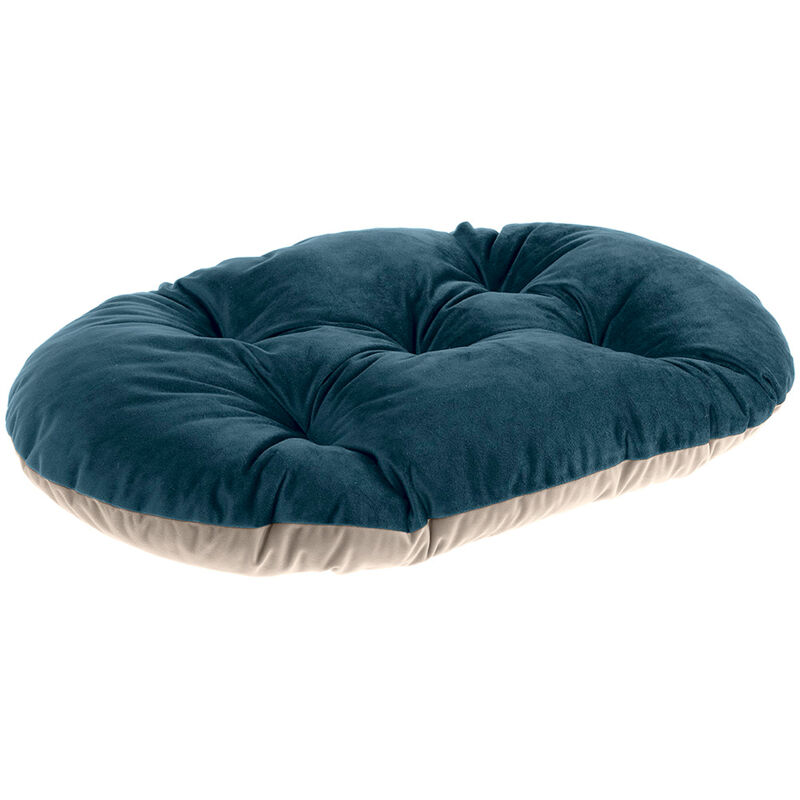 foto del prodotto prince soffice cuscino per cani e gatti in velluto. vari colori e misure.. variante 45 2 misure 43 x 30 cm blu ferplast