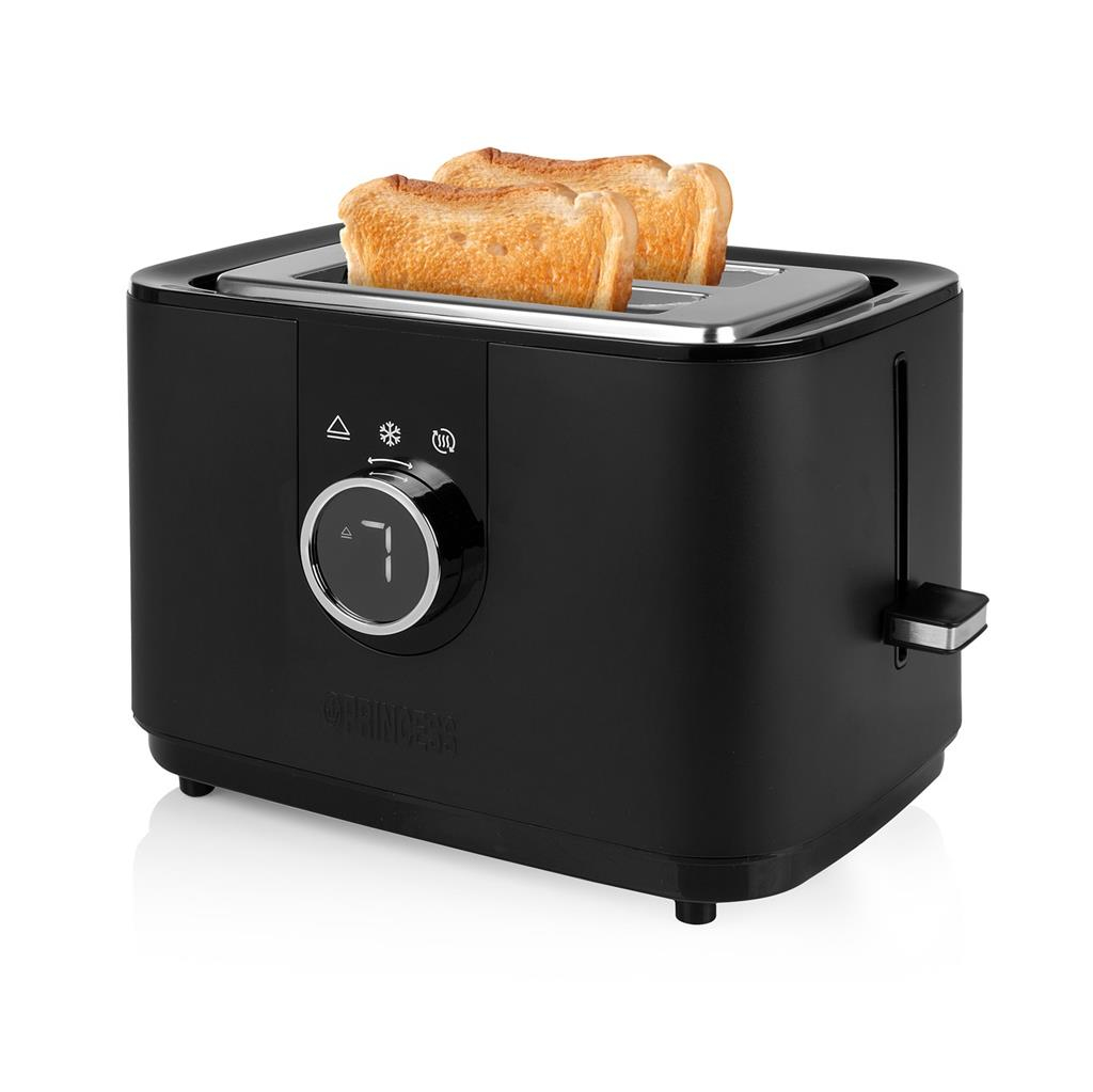 foto del prodotto princess 142360 7 2 fetta e 920 w nero, argento