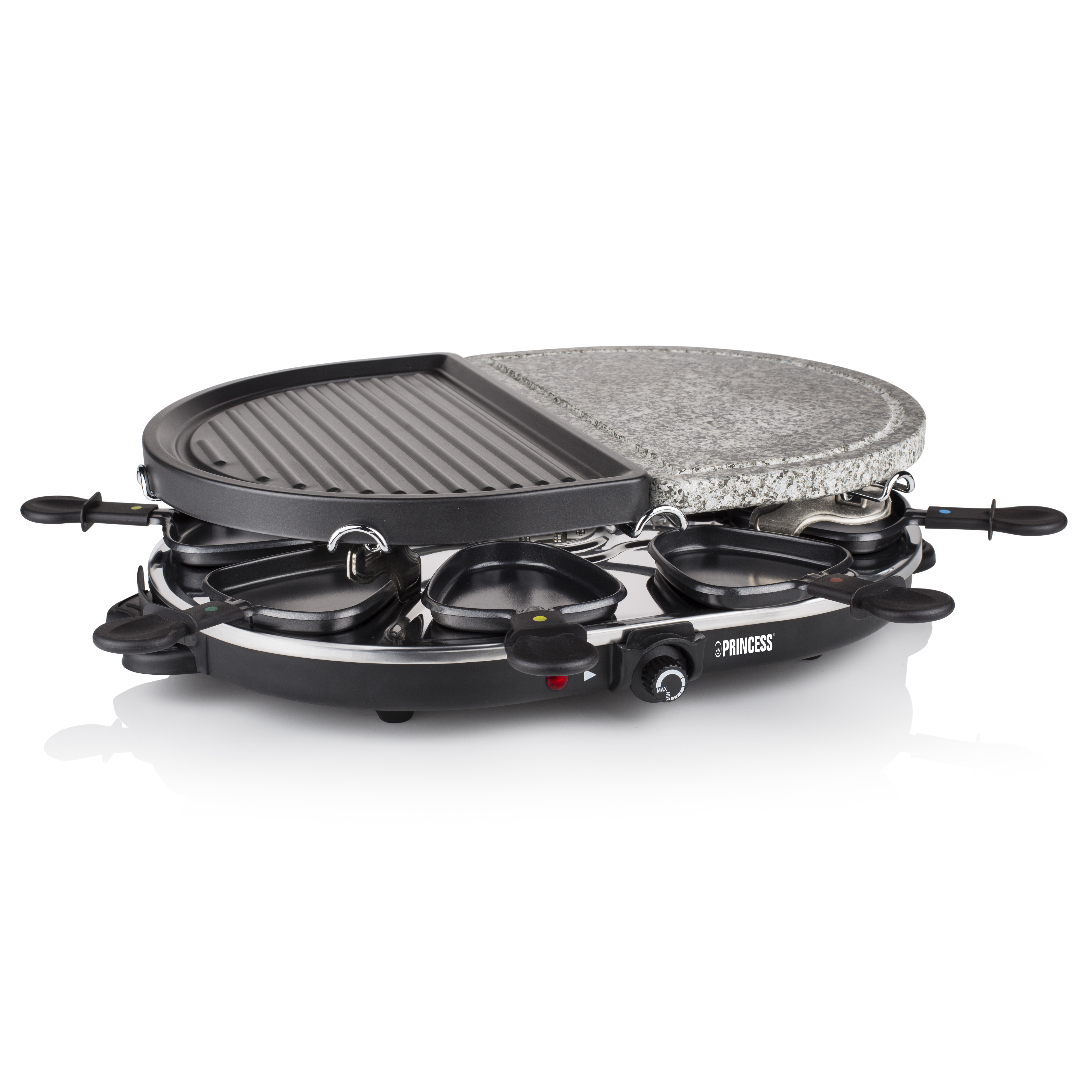foto del prodotto princess 162710 raclette 8 oval stone grill party