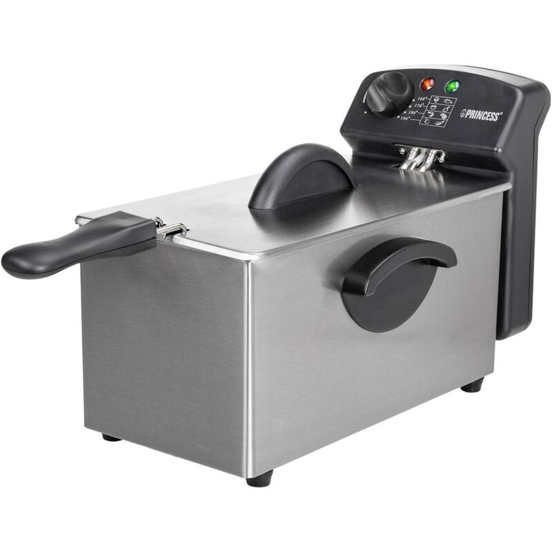 foto del prodotto princess 182626 friggitrice a zone fredde 3 l 2000 w argento opaco 