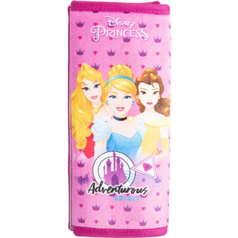 foto del prodotto princess disney principesse passacintura singolo auto morbido cuscino cuscinetto proteggi cinture di sicurezza