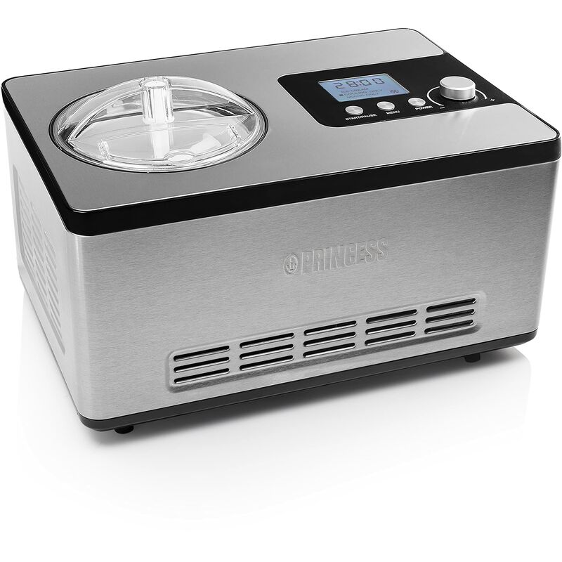 foto del prodotto princess macchina per il gelato deluxe, 180 w, acciaio inossidabile, grigio
