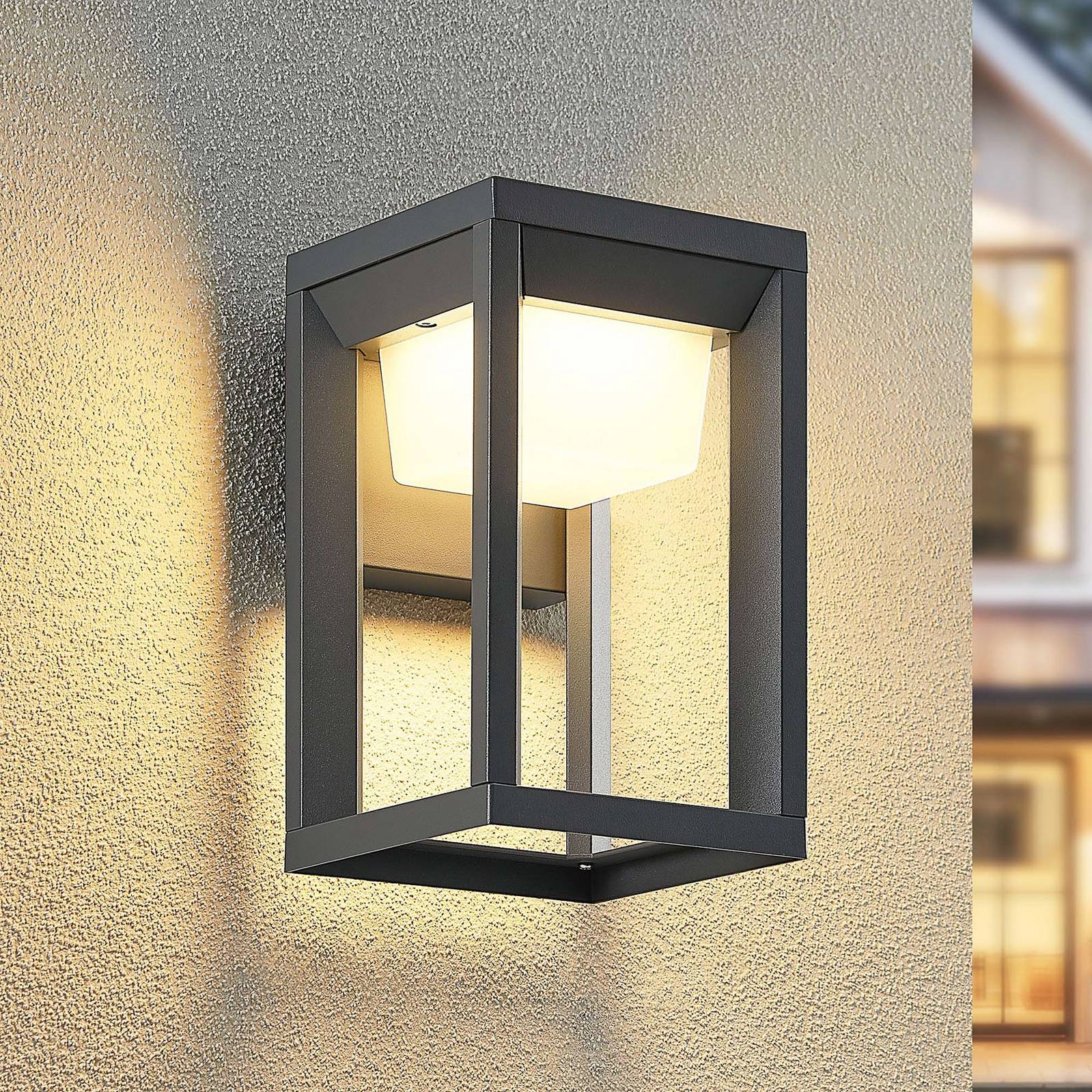 foto del prodotto prios applique da esterni led gamion, antracite, metallo, ip54