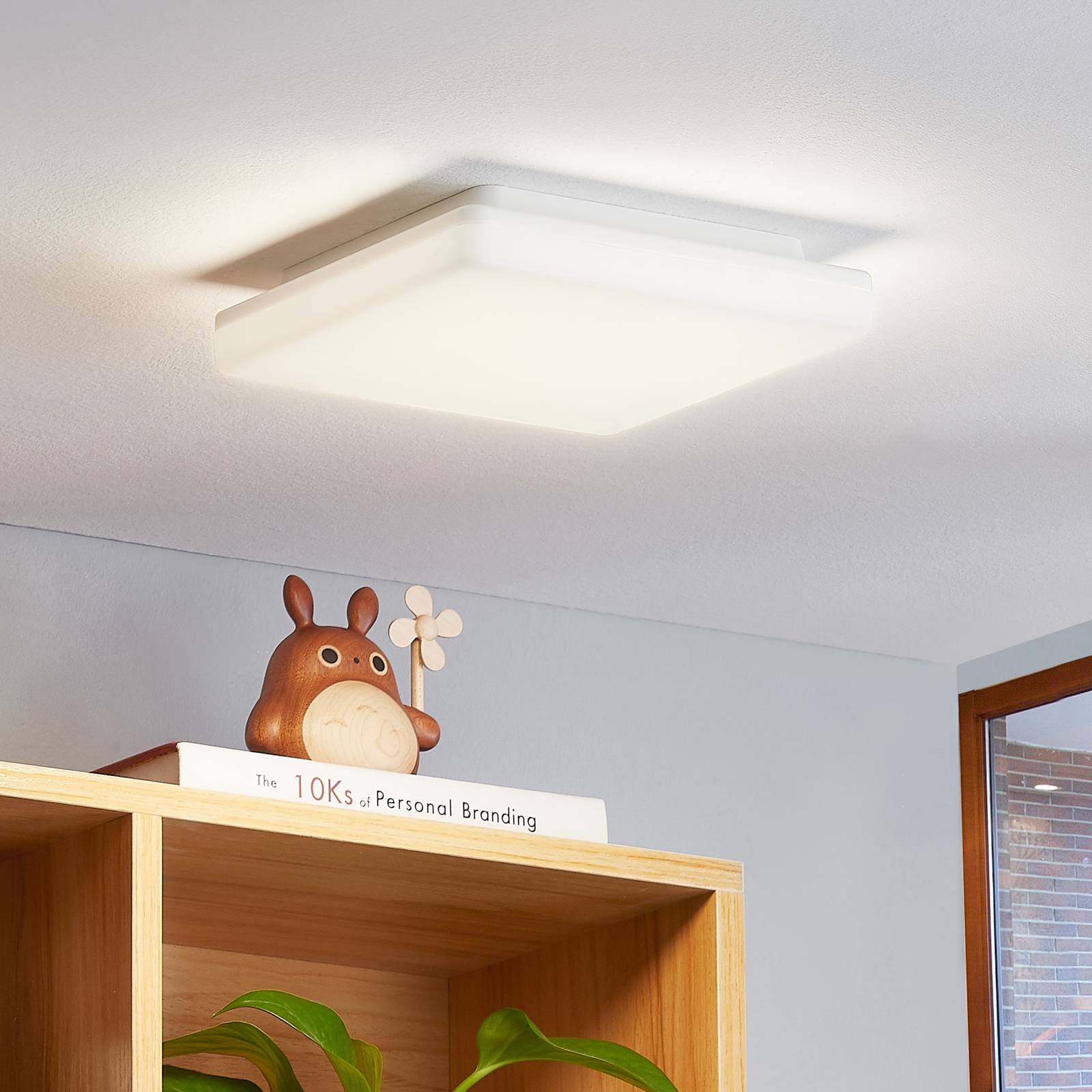 foto del prodotto prios artin plafoniera led, angolare, 22 cm