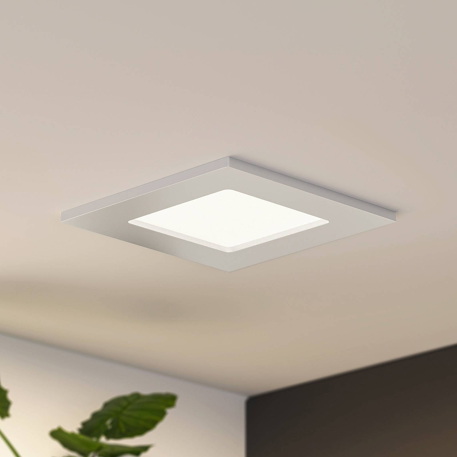 foto del prodotto prios lampada a incasso helina, argento, 11,5 cm, dimmerabile