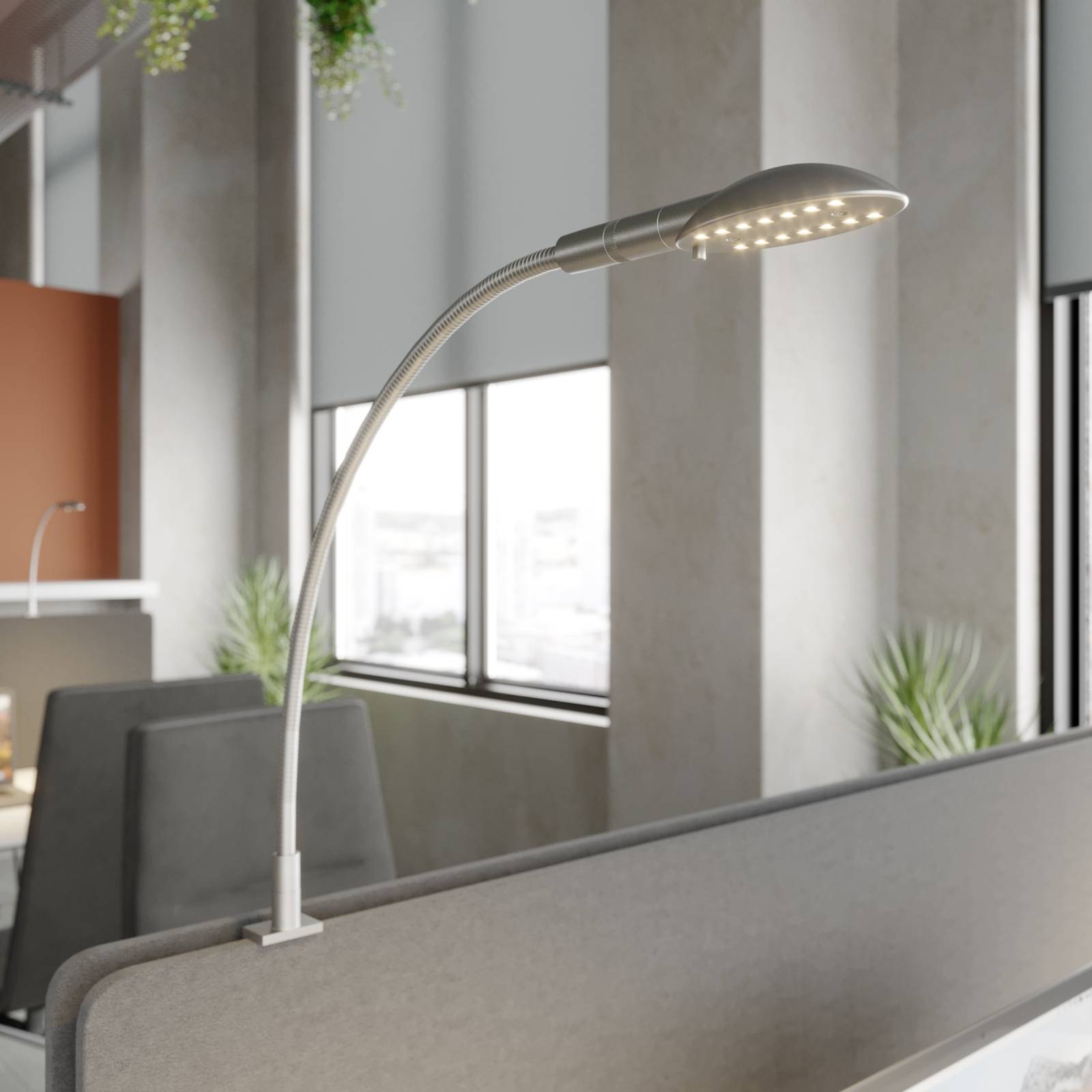 foto del prodotto prios led apolonia in grigio da alluminio