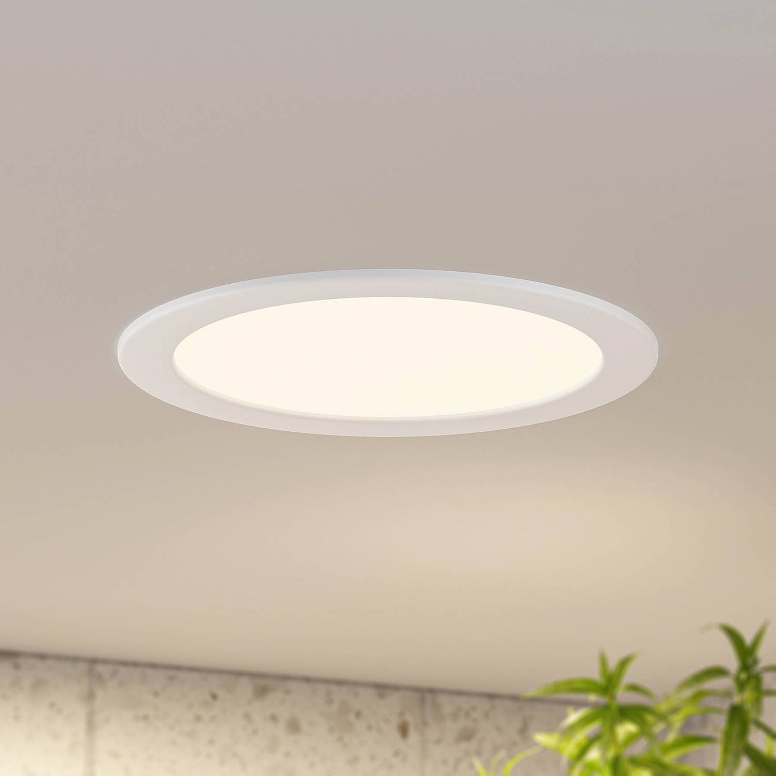 foto del prodotto prios luci led da incasso cadance, bianco, 24 cm, cct, ip44
