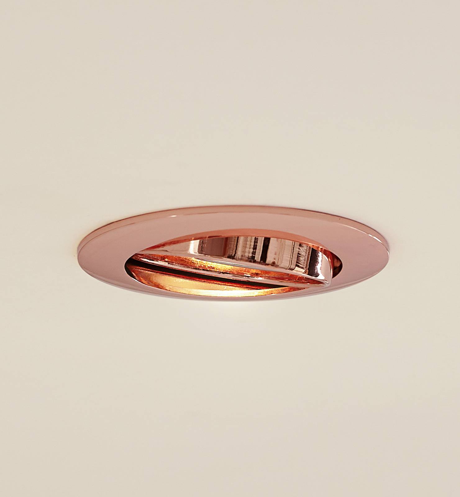 foto del prodotto prios plafoniera a incasso fibur, rame, alluminio, 8,2 cm