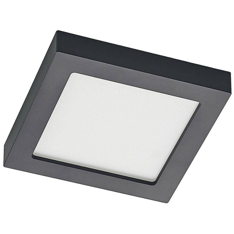 foto del prodotto prios plafoniera alette, nera, 18 w, cct, dimmerabile