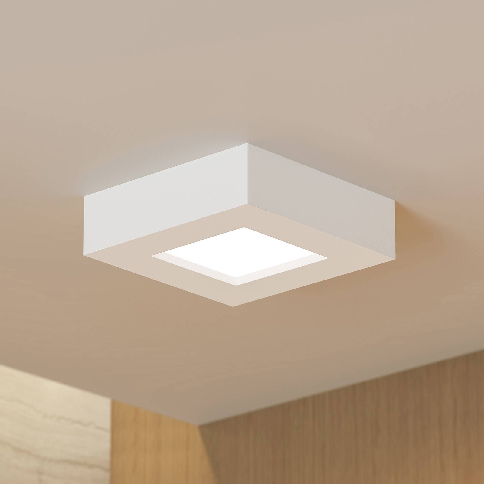 foto del prodotto prios plafoniera led alette, bianca, 12,2 cm, dimmerabile