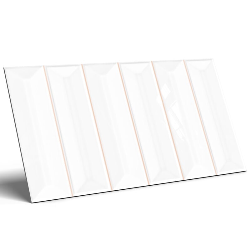 foto del prodotto prisma mattone in ceramica bianco lucido 15x30 cm gat.i