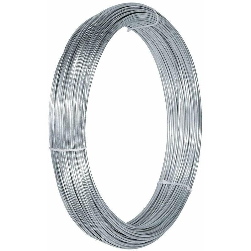foto del prodotto private label - filo in acciaio zincato per vigneti e recinzione metallica, rotolo da 25 kg -n.18 - 3.4 mm (25 kg)