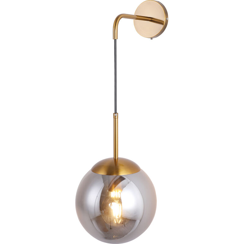 foto del prodotto privatefloor lampada da parete sfera di vetro cali gigrio trasparente